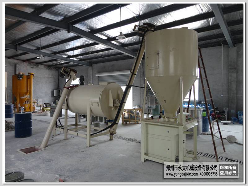 小型干粉砂浆成套设备施工现场