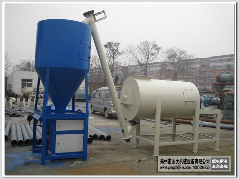 小型干粉砂浆成套设备施工现场