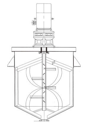 U型旋转式真石漆搅拌机