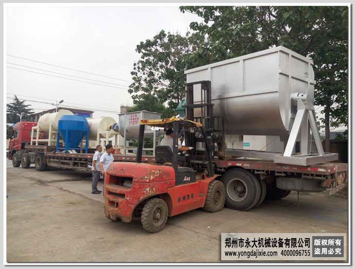 干粉混合机,真石漆搅拌机整车发货