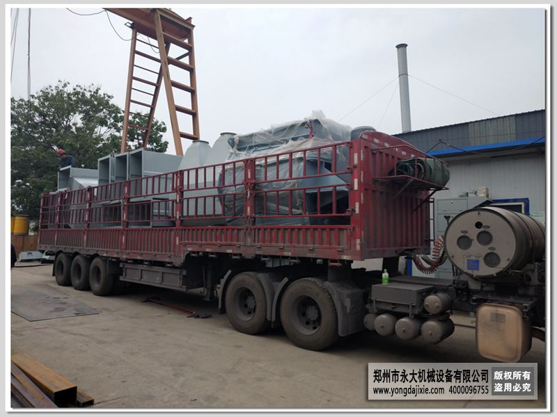 陕西榆林年产15万吨干粉砂浆搅拌站第一车发货