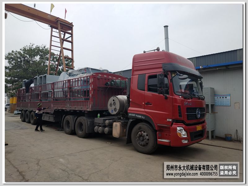 陕西榆林年产15万吨干粉砂浆搅拌站第一车发货